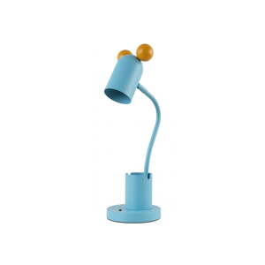 Svetlomodrá stolová lampa s kovovým tienidlom (výška 50 cm) Mouse – GTV