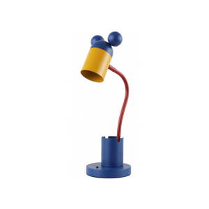 Modrá stolová lampa s kovovým tienidlom (výška 50 cm) Mouse – GTV