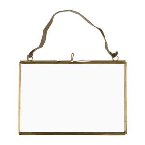 Kovový rámček na stenu v zlatej farbe 15x10 cm – Rex London