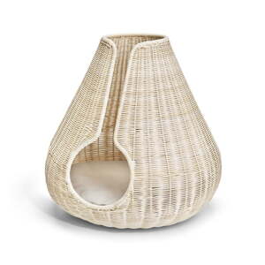 Ratanový pelech pre mačku v prírodnej farbe ø 56 cm Perla Natural – MiaCara