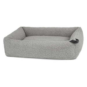 Sivý pelech pre psa z materiálu buklé 71x91 cm Senso Pebble M – MiaCara