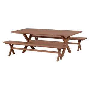 Hliníkový záhradný jedálenský stôl 100x220 cm Delta - Exotan