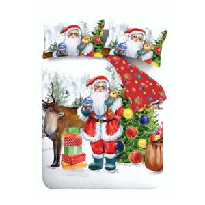 Obliečky na jednolôžko 135x200 cm Retro Santa – Catherine Lansfield
