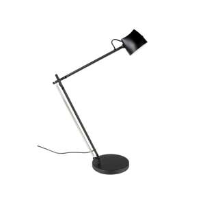Čierna stolová lampa s kovovým tienidlom (výška 42 cm) Logan – White Label