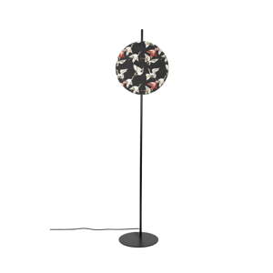 Čierna stojacia lampa s textilným tienidlom (výška 158 cm) Jaylee – White Label