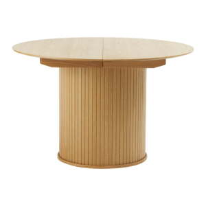 Okrúhly rozkladací jedálenský stôl v dekore duba ø 120 cm Nola – Unique Furniture