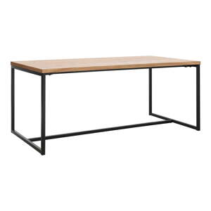 Jedálenský stôl s doskou v dubovom dekore v prírodnej farbe 90x180 cm Rivoli – Unique Furniture