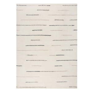 Krémový ručne tkaný vlnený koberec 160x230 cm Dottie Linear – Flair Rugs