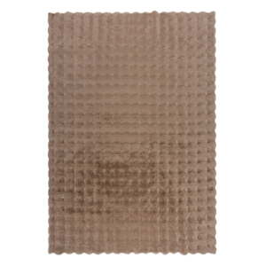 Hnedá syntetická kožušina 180x290 cm Waffle Faux Fur – Flair Rugs