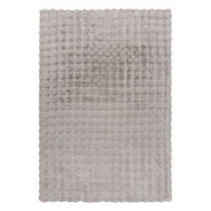Svetlosivá syntetická kožušina 120x170 cm Waffle Faux Fur – Flair Rugs
