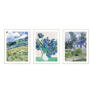Obrazy v súprave 3 ks - reprodukcia 30x40 cm Van Gogh