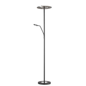 Čierna LED stmievateľná stojacia lampa (výška 180 cm) Dent – ​​Fischer & Honsel