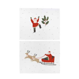Látkové prestieranie s vianočným motívom v súprave 2 ks 35x47 cm Happy Santa – Butter Kings