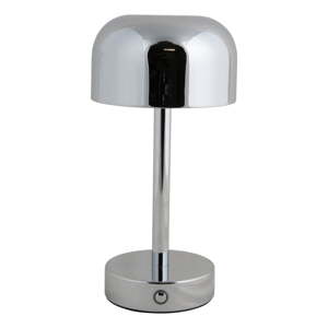 LED stolová lampa v striebornej farbe s kovovým tienidlom (výška 24,5 cm) James – Leitmotiv