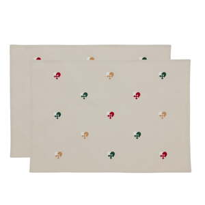 Látkové prestieranie v súprave 2 ks 33x48 cm Hearts Embloidery – Södahl