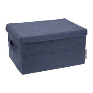 Modrý látkový úložný box s vekom 35x19x26 cm Soft Storage – Bigso Box of Sweden