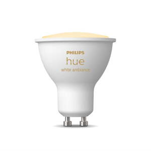 LED inteligentná žiarovka GU10, 4 W White ambiance – Philips Hue