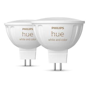 Žiarovky v súprave 2 ks GU 5,3, 6 W White and color ambiance – Philips Hue
