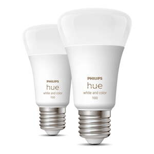 LED žiarovky v súprave 2 ks E27, 11 W White and color ambiance – Philips Hue