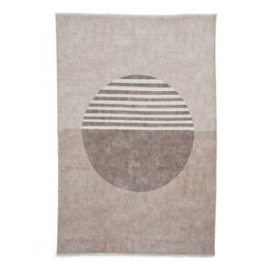 Béžový prateľný koberec s prímesou bavlny 152x230 cm Whisper – Think Rugs