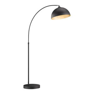 Čierna stojacia lampa s kovovým tienidlom (výška 200 cm) Leitung – Fischer & Honsel