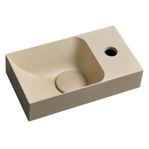 Krémové betónové umývadlo 31x17 cm Piccolino – Sapho