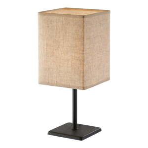 Čierno-béžová stolová lampa s textilným tienidlom (výška 30 cm) Lela – Fischer & Honsel