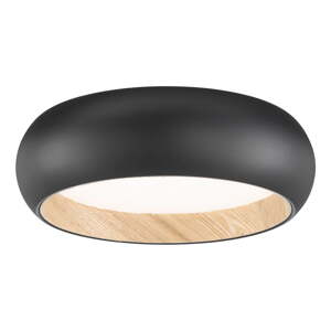 Čierne LED stmievateľné stropné svietidlo Wood – Fischer & Honsel