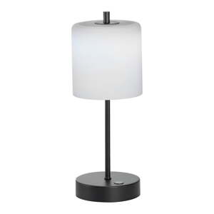 Čierno-biela LED stmievateľná stolová lampa (výška 34,5 cm) Riva – Fischer & Honsel