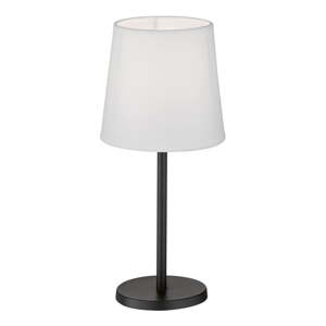 Čierno-biela stolová lampa s textilným tienidlom (výška 30 cm) Eve – Fischer & Honsel