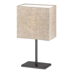 Čierno-béžová stolová lampa s textilným tienidlom (výška 30 cm) Kate – Fischer & Honsel