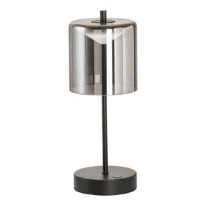 LED stmievateľná stolová lampa v čiernej a tmavo šedej farbe (výška 34,5 cm) Riva – Fischer & Honsel
