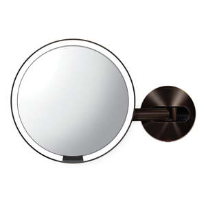 Nástenné/kozmetické zrkadlo s osvetlením/zväčšovacie (5x) ø 20 cm Sensor – simplehuman