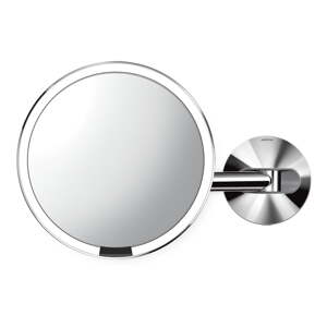 Nástenné/kozmetické zrkadlo s osvetlením/zväčšovacie (5x) ø 20 cm Sensor – simplehuman