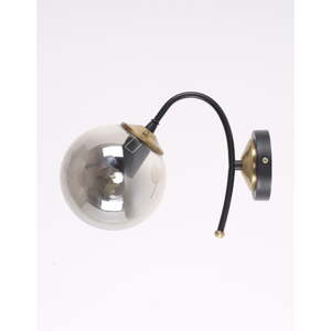 Čierno-sivé nástenné svietidlo ø 15 cm Yoyo – Squid Lighting