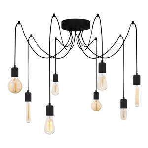 Čierne závesné svietidlo Kabluni – Opviq lights