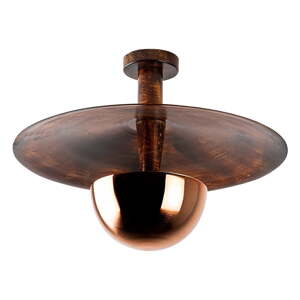 Závesné svietidlo v medenej farbe s kovovým tienidlom ø 48 cm Kurt – Opviq lights