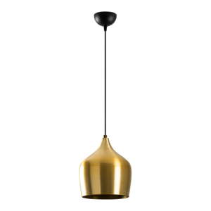 Závesné svietidlo v zlatej farbe s kovovým tienidlom ø 22 cm Dodo – Opviq lights