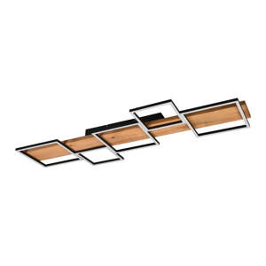 LED stmievateľné stropné svietidlo v čierno-prírodnej farbe 44x115 cm Harper – Trio