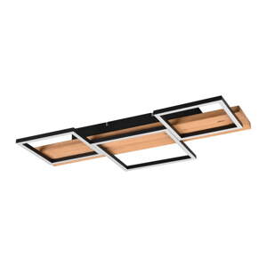 LED stmievateľné stropné svietidlo v čierno-prírodnej farbe 34x65 cm Harper – Trio