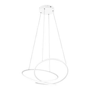 Biele LED stmievateľné závesné svietidlo Darvin – Trio