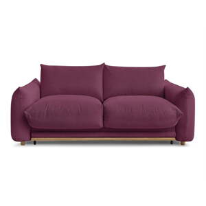 Vínová rozkladacia pohovka 214 cm Ernest – Bobochic Paris