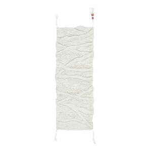 Biely prateľný ručne tkaný vlnený behúň 70x200 cm Enkang Ivory – Lorena Canals