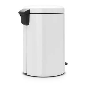 Biely nášľapný oceľový odpadkový kôš 20 l NewIcon – Brabantia
