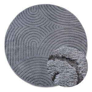 Antracitový okrúhly koberec ø 200 cm Panglao New York Anthracite – Elle Decoration