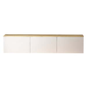 TV stolík v dekore duba v bielo-prírodnej farbe 160x35x32 cm Neon – Kalune Design
