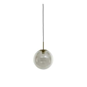 Závesné svietidlo v bronzovej farbe so skleneným tienidlom ø 40 cm Medina – Light & Living