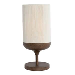 Tmavohnedá stolová lampa s textilným tienidlom (výška 50 cm) Dania – Light & Living