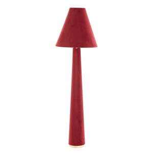 Červená stojacia lampa s textilným tienidlom (výška 168 cm) Devia – Light & Living