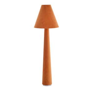 Oranžová stojacia lampa s textilným tienidlom (výška 168 cm) Devia – Light & Living
